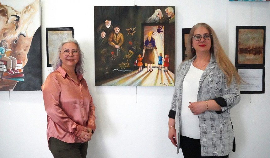 Konukevinden gelen mektuplar tuvale yansıdı