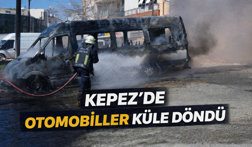 Kepez'de otomobiller küle döndü
