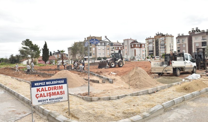 Kepez'de 3500 metrekarelik park yapımı başladı