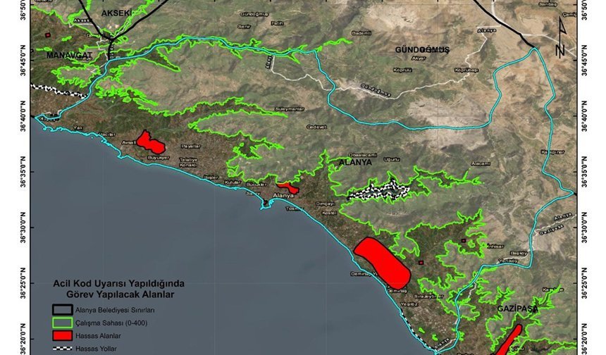 Antalya'da 125 hassas nokta belirlendi