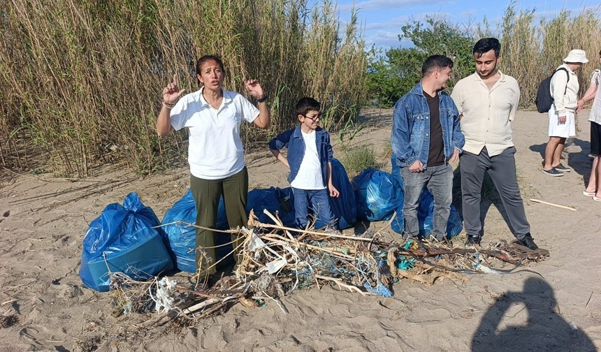 Manavgat'ta sahilde şoke eden görüntü