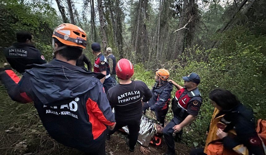 80 metre uçurumdan yuvarlandı