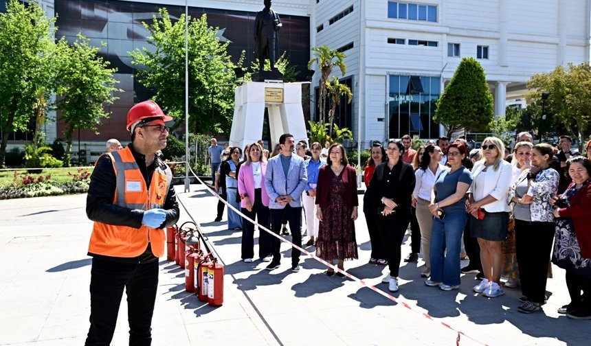 Muratpaşa’da yangın tatbikatı