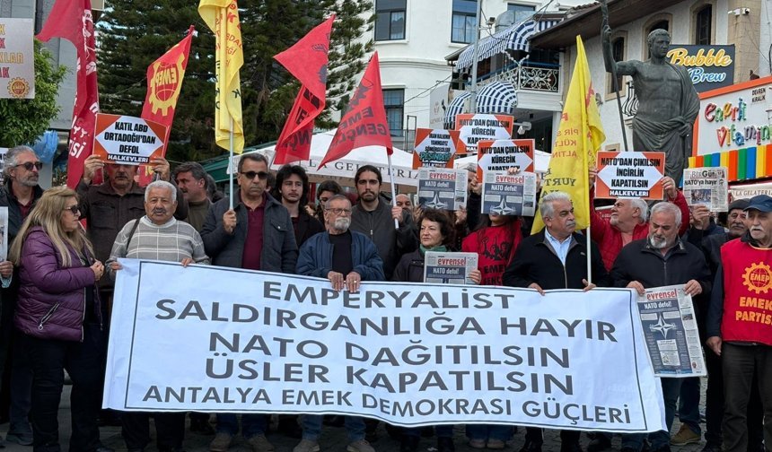 Antalya’da NATO protestosu