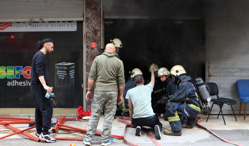 Antalya'da üretim tesisinde yangın