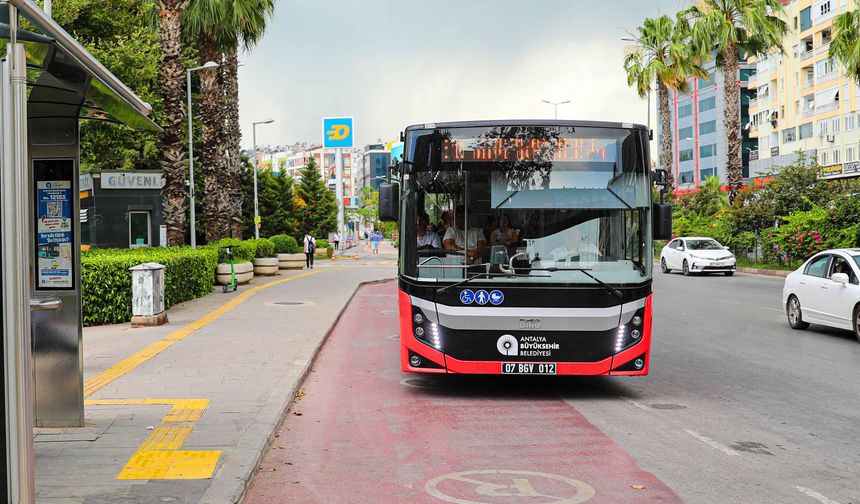 Antalya'da ücretsiz ulaşım