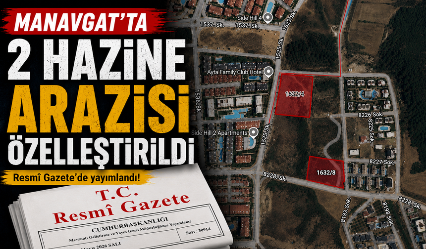 Manavgat'ta Hazine arazileri özelleştirildi