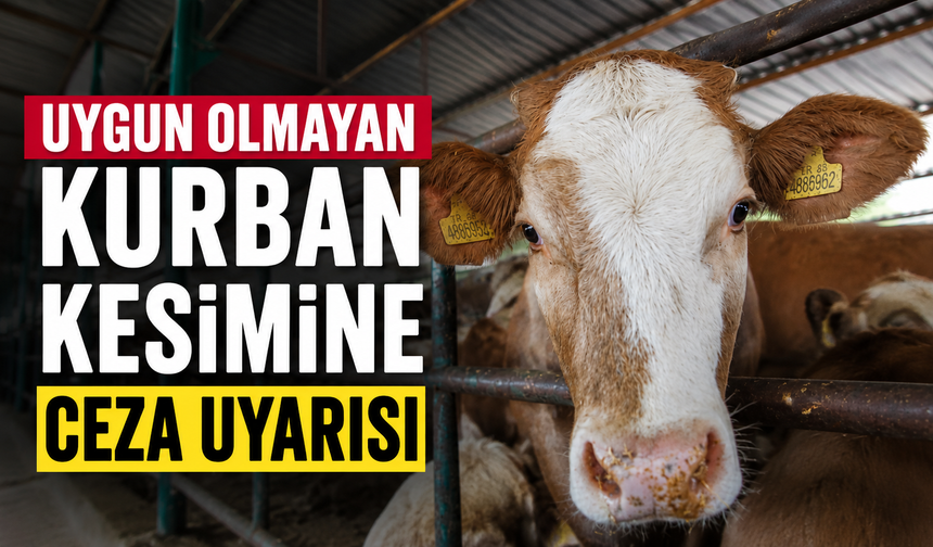 Uygun olmayan kurban kesimine ceza uyarısı