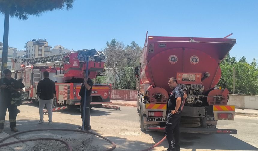 Apartmanda yangın paniği
