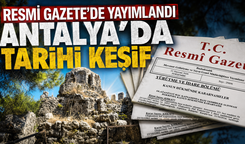 Antalya'da tarihi keşif