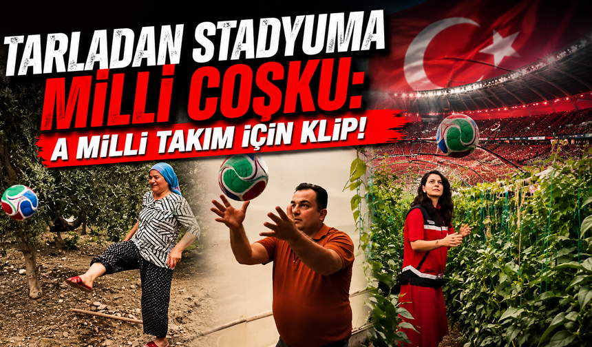 Tarladan stadyuma milli coşku: A Milli Takım için klip!
