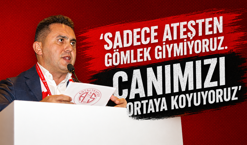 Mustafa Ergün'den camiaya mesaj: Sadece ateşten gömlek giymiyoruz. Canımızı ortaya koyuyoruz