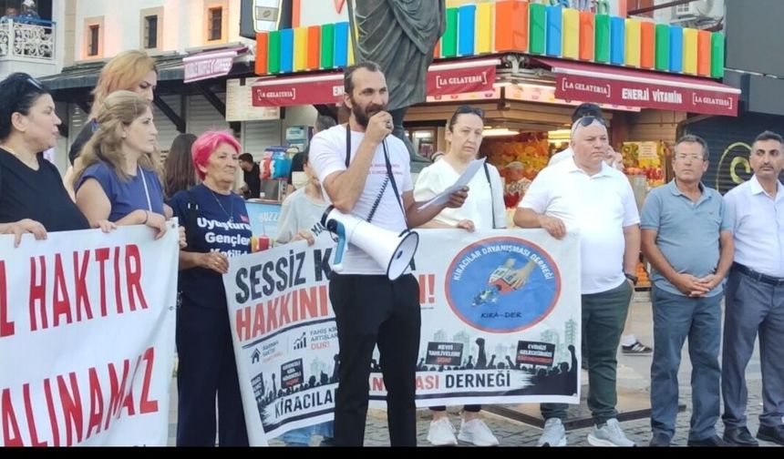 Kiracılar sokağa indi