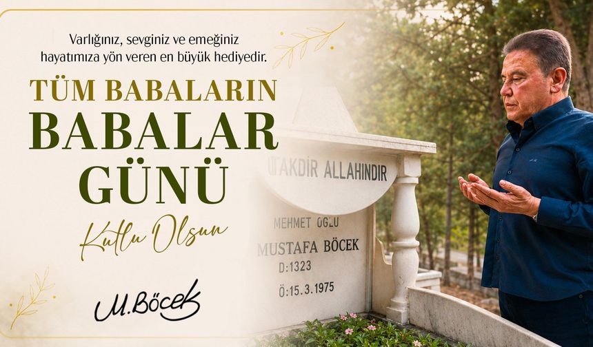 Muhittin Böcek’ten duygusal mesaj