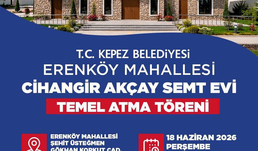 Kepez'e yeni semt evi