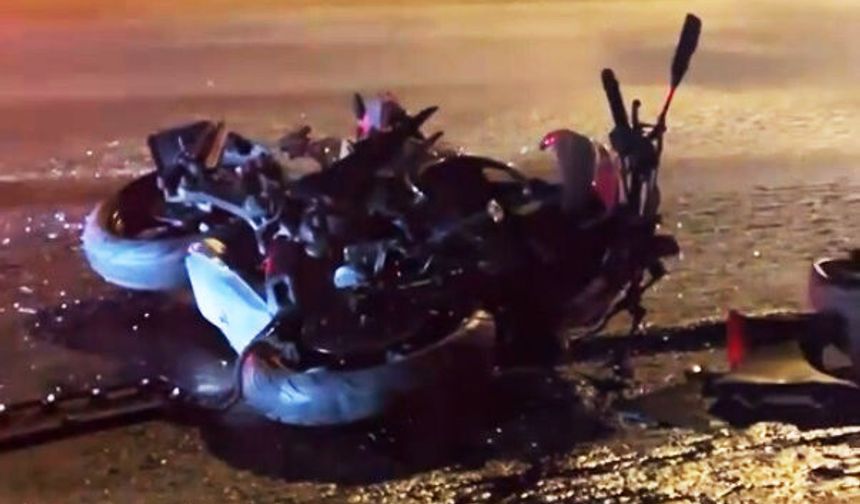 Motosiklet sürücüsü kazada hayatını kaybetti