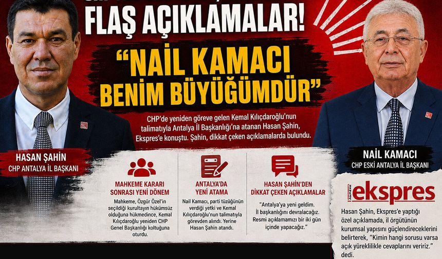 Hasan Şahin’den flaş açıklamalar: Nail Kamacı benim büyüğümdür