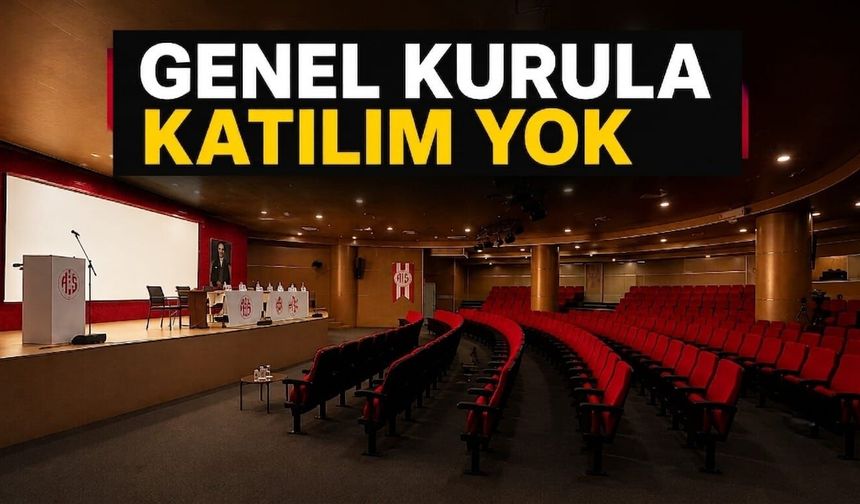 Genel kurula katılım yok
