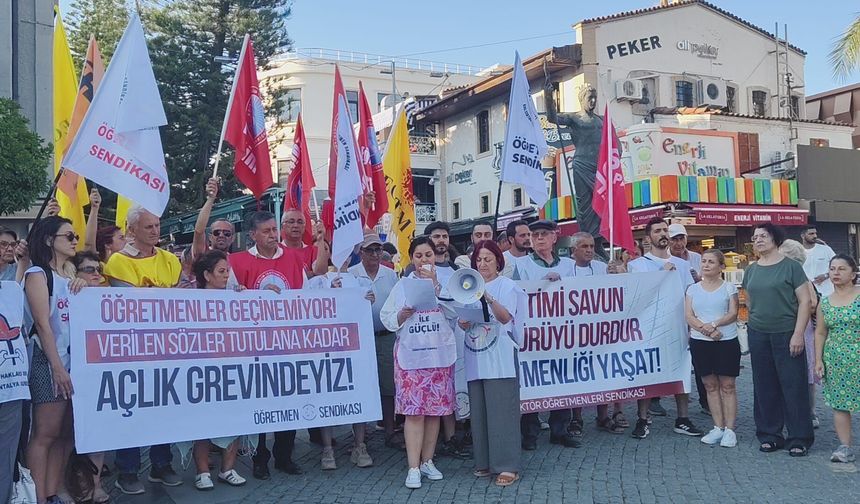 Öğretmenler Antalya'da eylemde