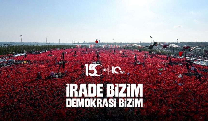 15 Temmuz etkinlik programı belli oldu