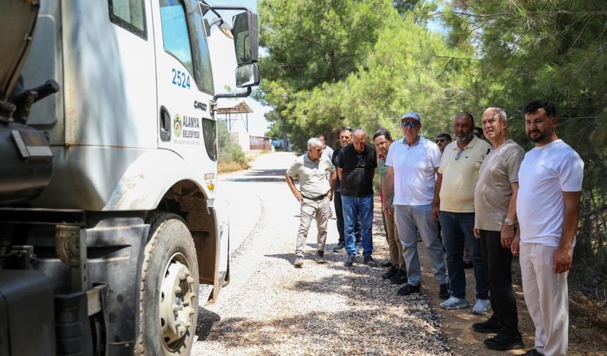 Alanya'da hummalı çalışma