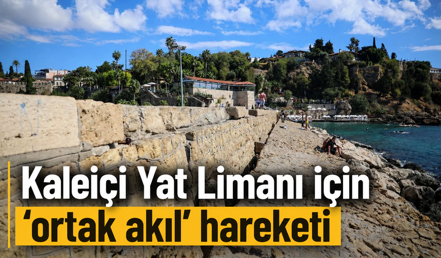 Kaleiçi Yat Limanı için 'ortak akıl' hareketi