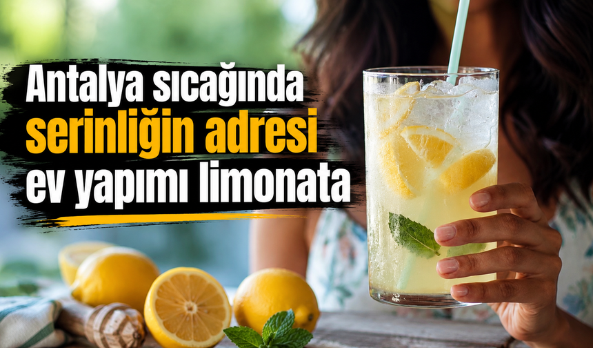 Antalya sıcağında serinliğin adresi ev yapımı limonata