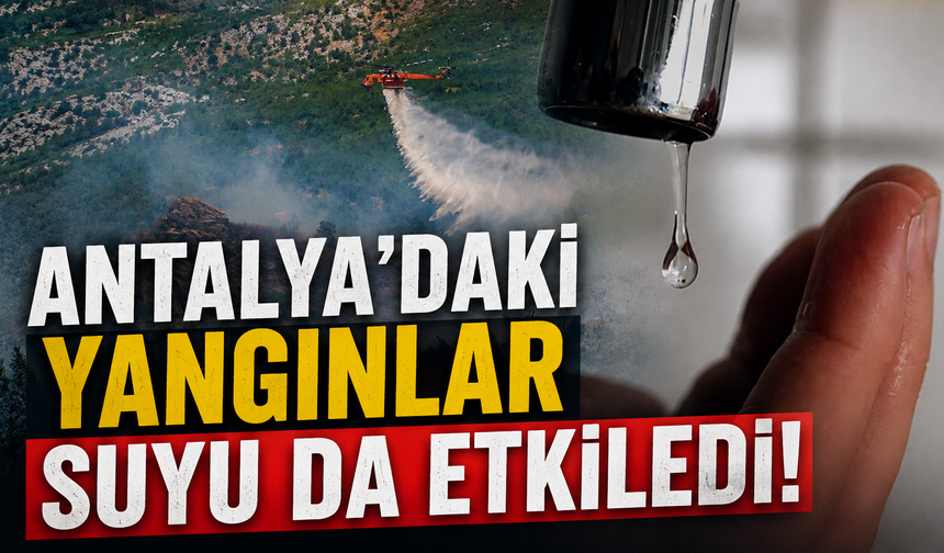 Antalya'daki yangınlar suyu da etkiledi!