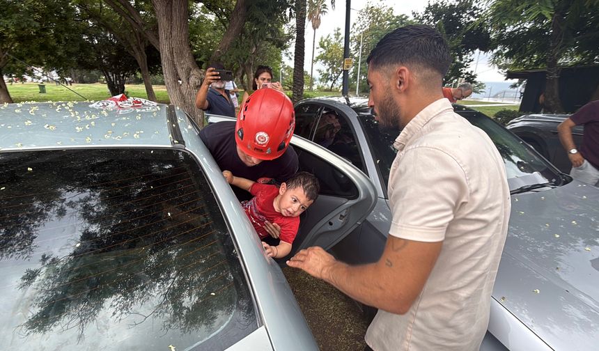 Firuz'u itfaiye kurtardı