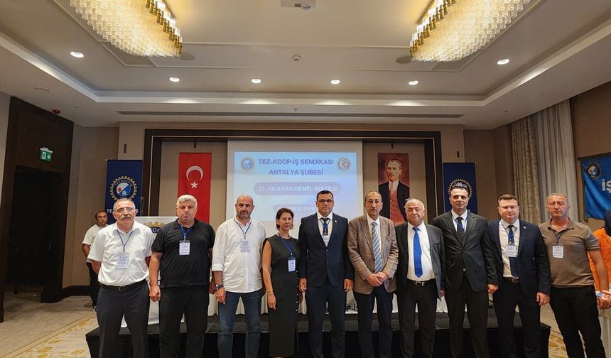 Tez-Koop-İş Antalya'da Tingir güven tazeledi