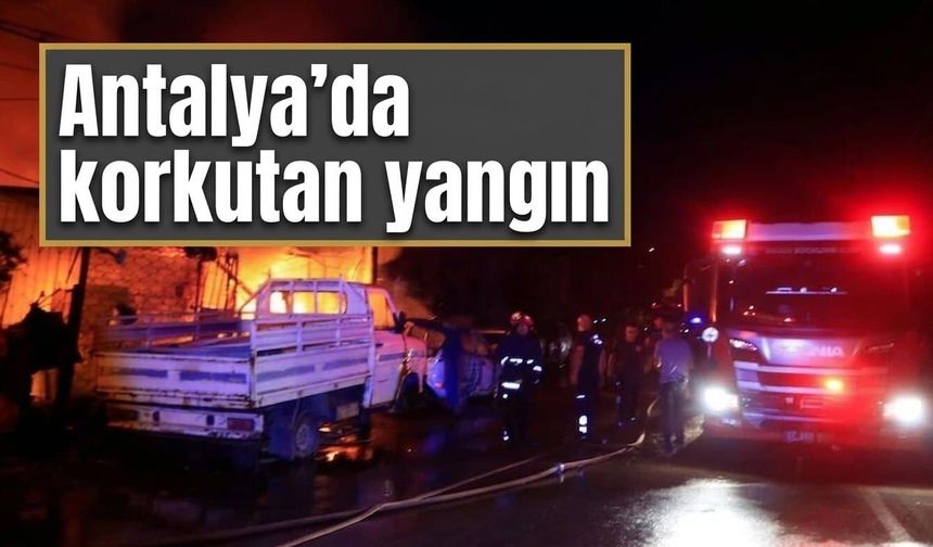 Antalya'da korkutan yangın