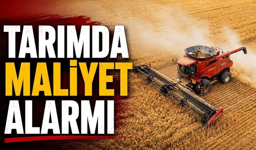 Tarımda maliyet alarmı!