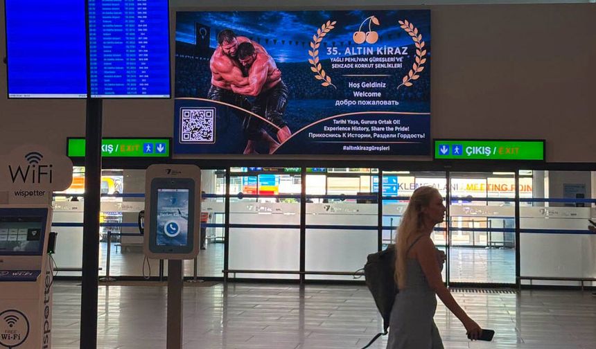 Korkuteli etkinliklerinin tanıtımı Antalya Havalimanı'na taşındı