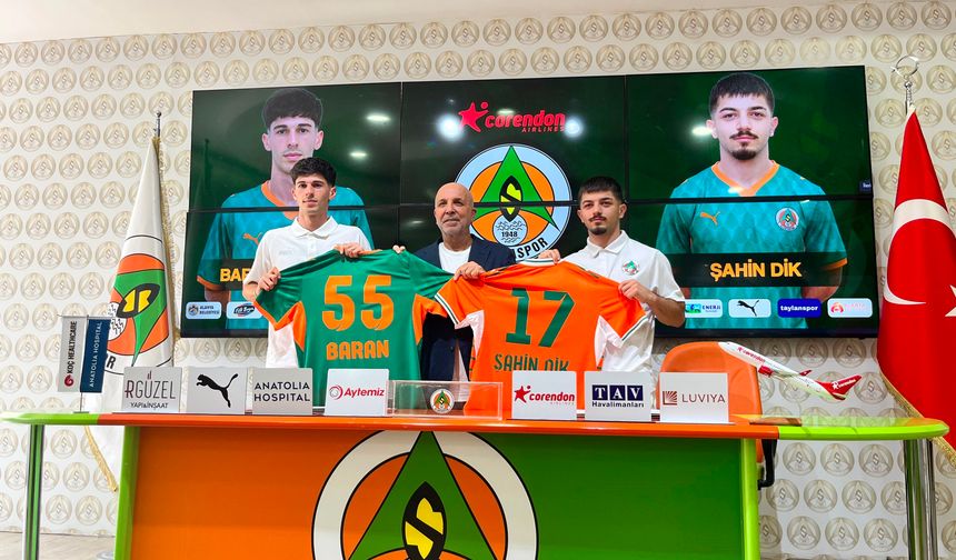 Alanyaspor'dan çifte transfer