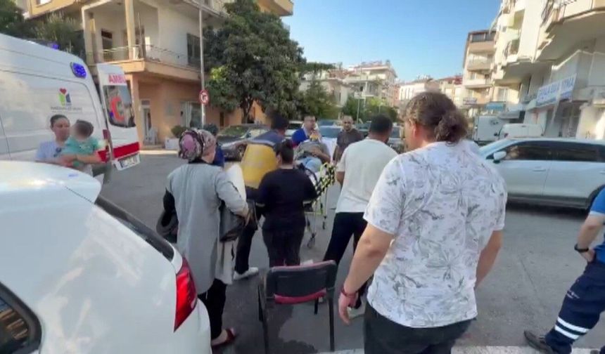 Kavşakta kaza anı kamerada
