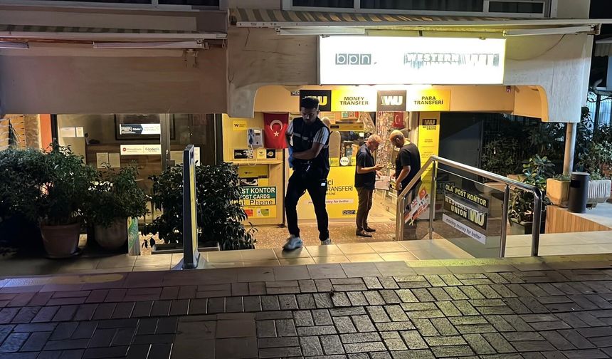 Alanya'da silahlı ve maskeli soygun girişimi