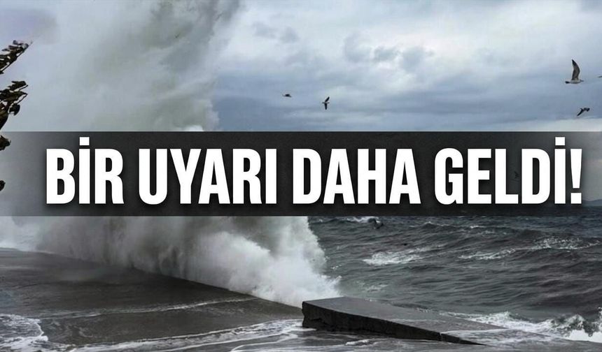 Bir uyarı daha geldi!