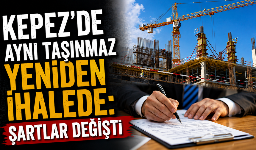 Kepez’de aynı taşınmaz yeniden ihalede