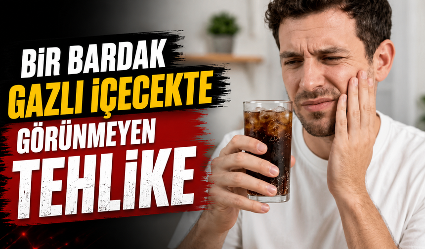 Bir bardak gazlı içecekte görünmeyen tehlike