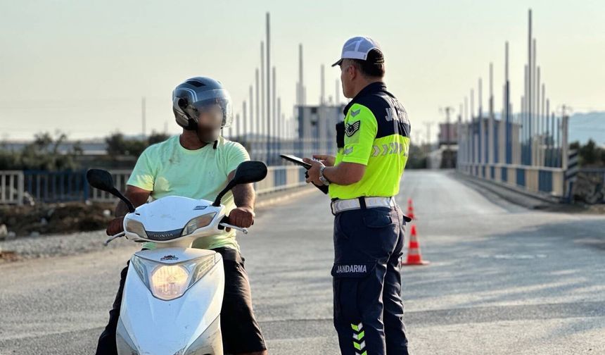 Antalya'da motosiklet denetimi