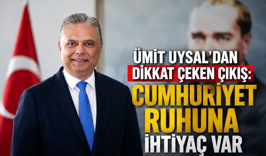 Ümit Uysal'dan dikkat çeken çıkış