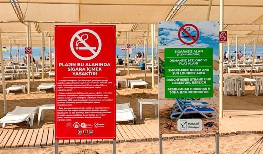 Manavgat'ta plajlarda yeni uygulama başladı
