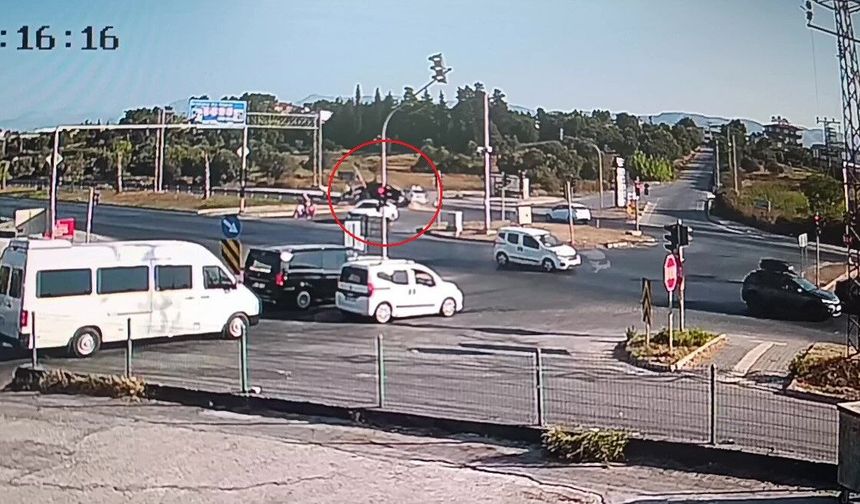 Manavgat'ta kaza anı saniye saniye görüntülendi
