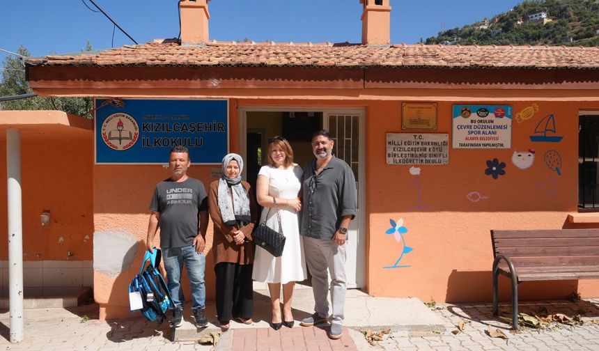 Alanya'da öğrencilere destek