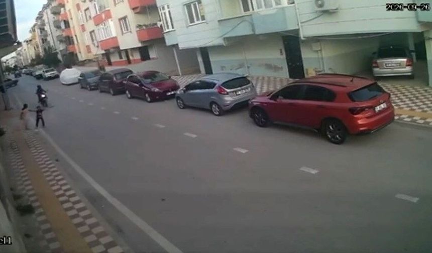 Manavgat'ta kaza anı kamerada