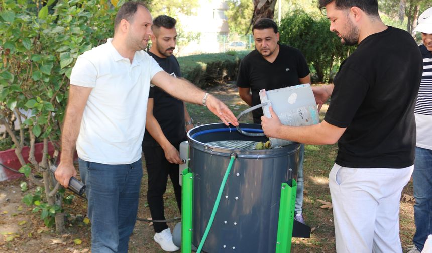 Kemer'de üreticiye ceviz makinesi desteği