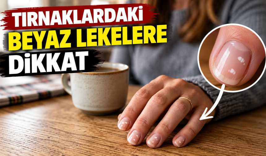 Tırnaklardaki beyaz lekelere dikkat