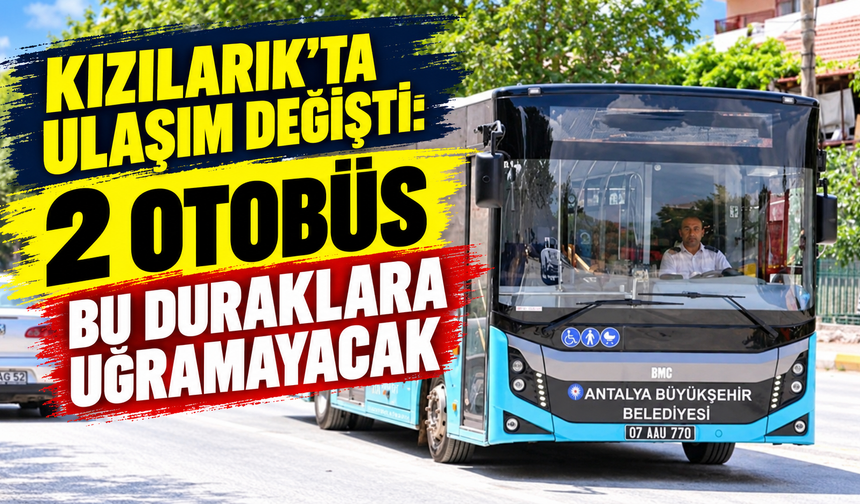 Kızılarık’ta ulaşım değişti