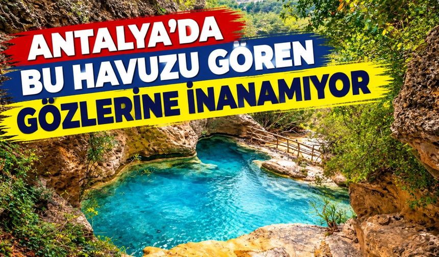 Antalya’da bu havuzu gören gözlerine inanamıyor