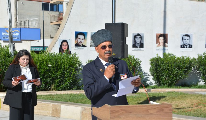 Aksu'da gaziler için tören düzenlendi
